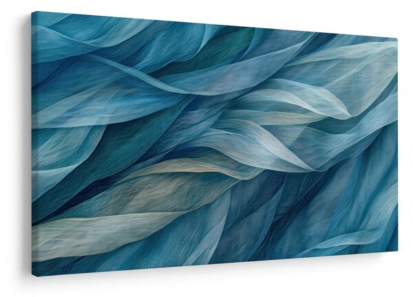 Kép - Kék és fehér fodrok (90x60 cm)