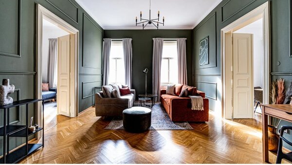 Bézs kinyitható kanapé Emile - Bobochic Paris