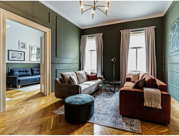 Bézs kinyitható kanapé Emile - Bobochic Paris