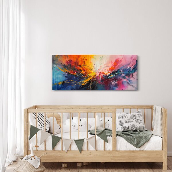 Kép - Színes absztrakció (120x50 cm)