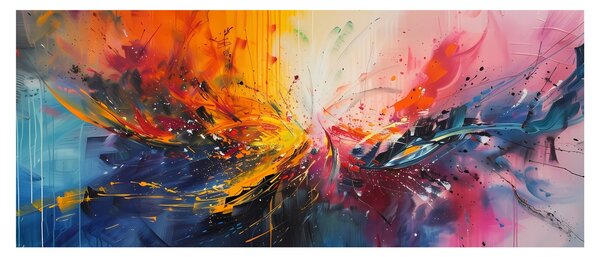 Kép - Színes absztrakció (120x50 cm)
