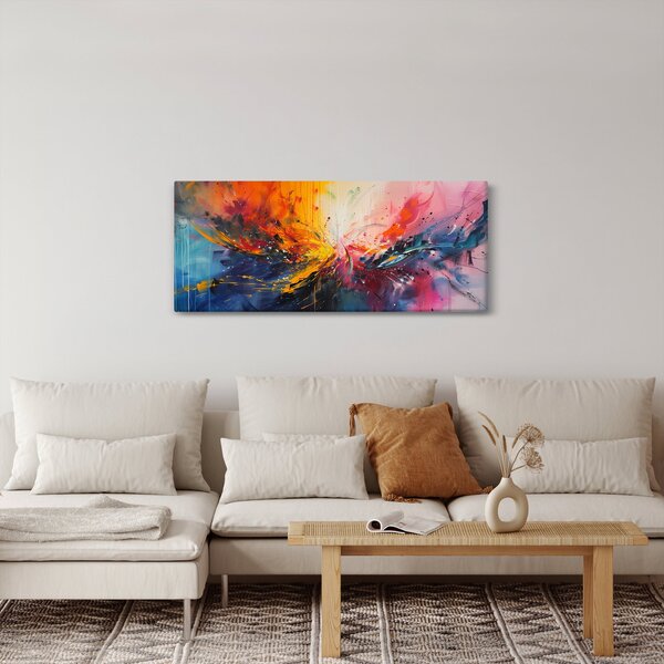 Kép - Színes absztrakció (120x50 cm)