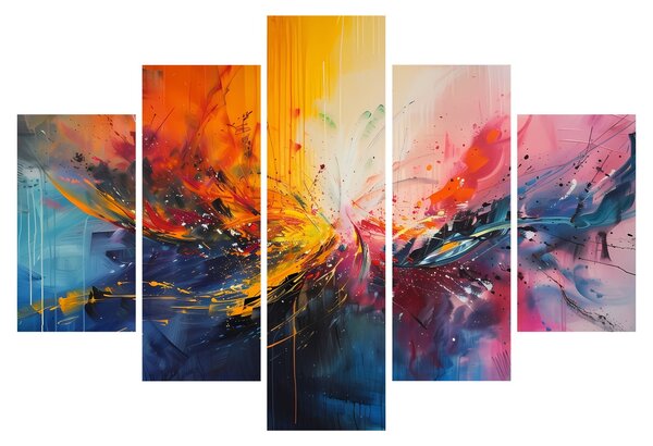 Kép - Színes absztrakció (150x105 cm)