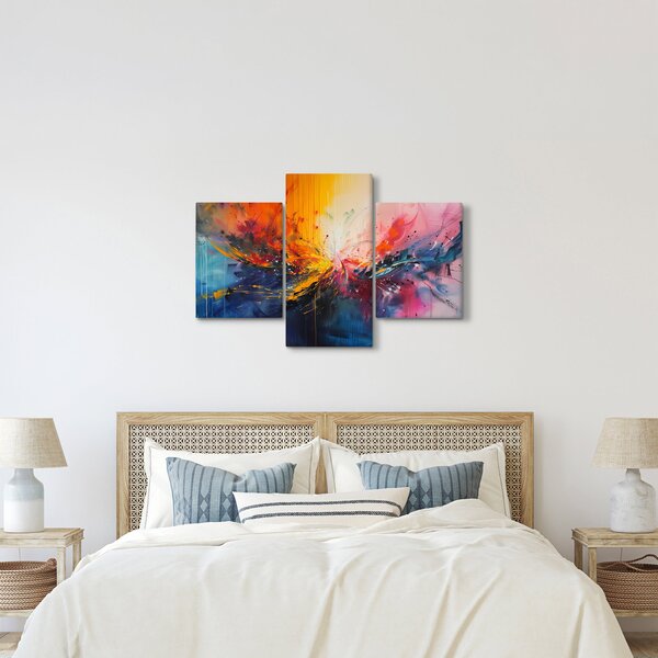 Kép - Színes absztrakció (90x60 cm)