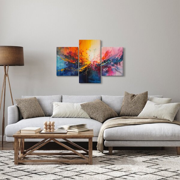 Kép - Színes absztrakció (90x60 cm)