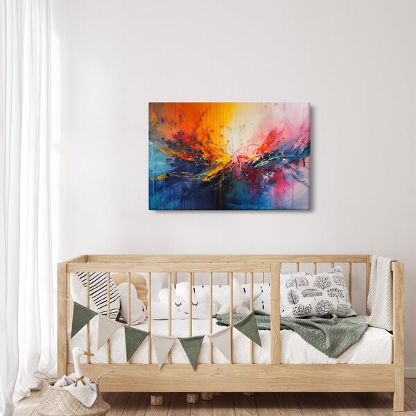 Kép - Színes absztrakció (90x60 cm)