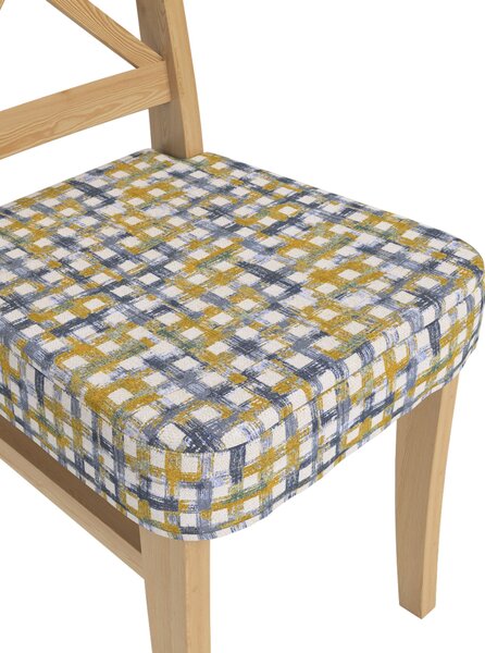 Ülőpárna Ikea Ingolf termék színe kék szövet fonott, mintás