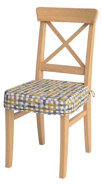 Ülőpárna Ikea Ingolf termék színe kék szövet fonott, mintás