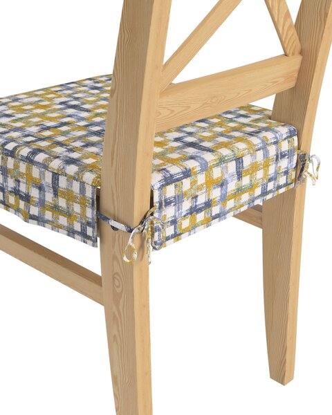 Ülőpárna Ikea Ingolf termék színe kék szövet fonott, mintás