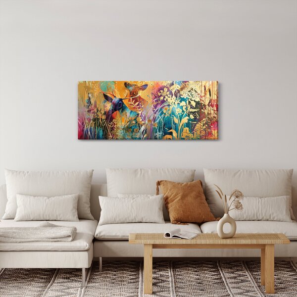 Kép - Absztrakt festmény a természetről (120x50 cm)