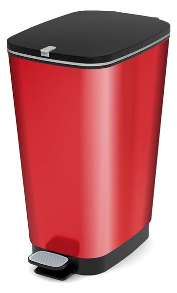 Piros műanyag pedálos szemetes 45 l Chic Bin – KIS