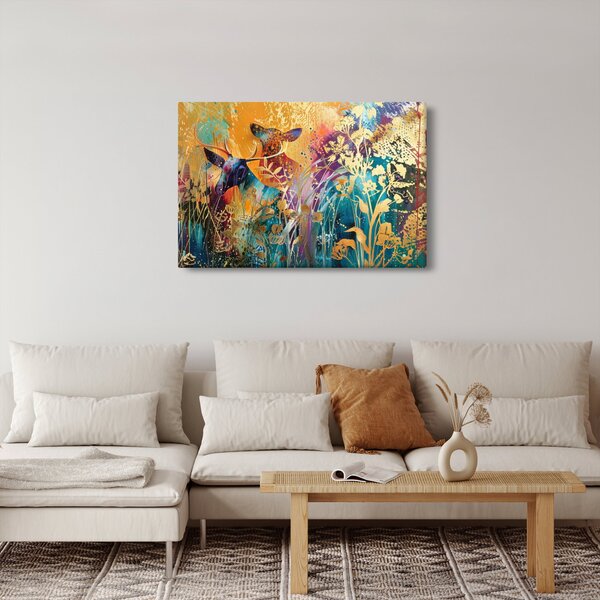 Kép - Absztrakt festmény a természetről (90x60 cm)