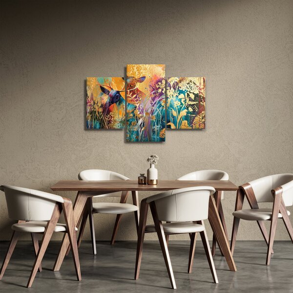 Kép - Absztrakt festmény a természetről (90x60 cm)