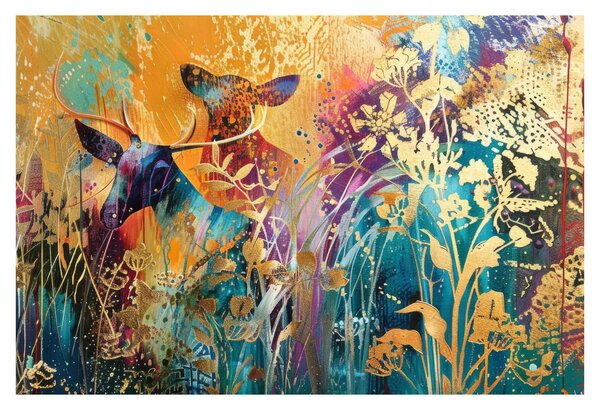 Kép - Absztrakt festmény a természetről (90x60 cm)