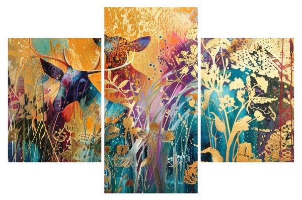 Kép - Absztrakt festmény a természetről (90x60 cm)