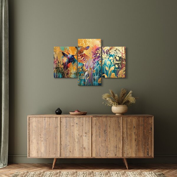 Kép - Absztrakt festmény a természetről (90x60 cm)