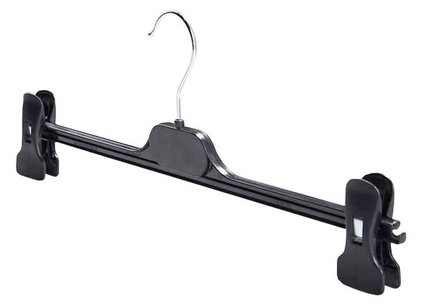36cm Fekete Gumis Csíptetős Vállfa