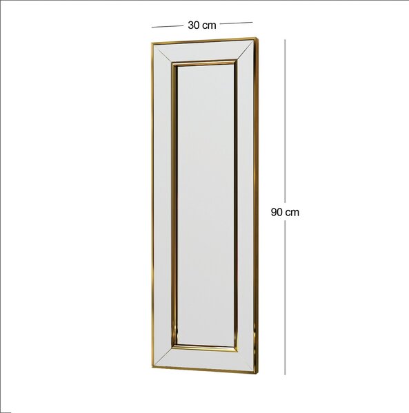 Carlos Gold tükör 30 x 90 cm