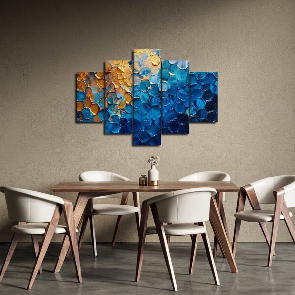 Kép - Kék-arany festmény (150x105 cm)