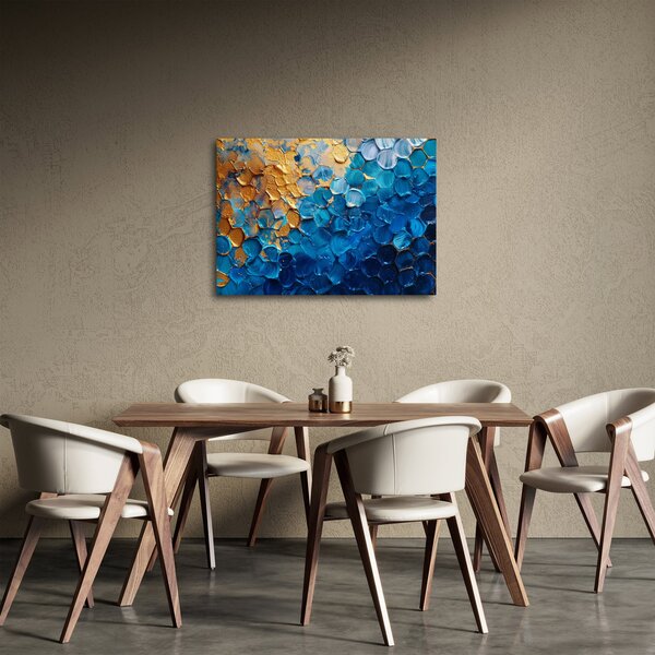 Kép - Kék-arany festmény (70x50 cm)