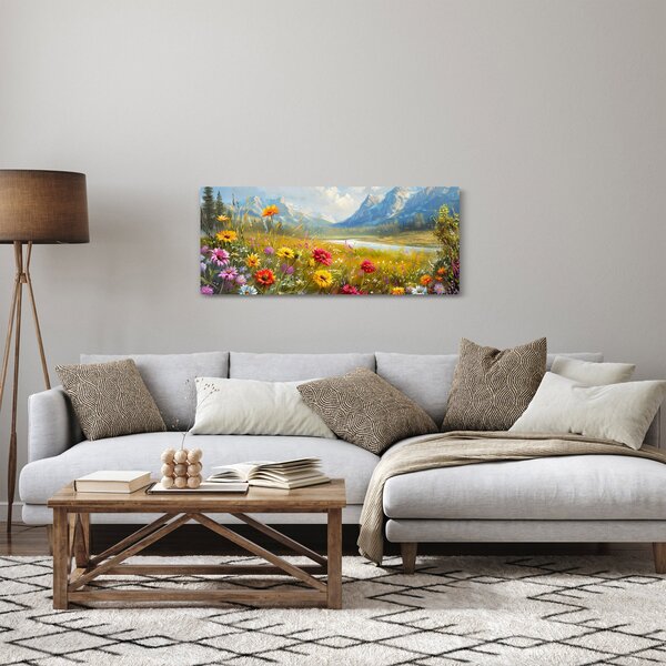 Kép - Festett táj (120x50 cm)