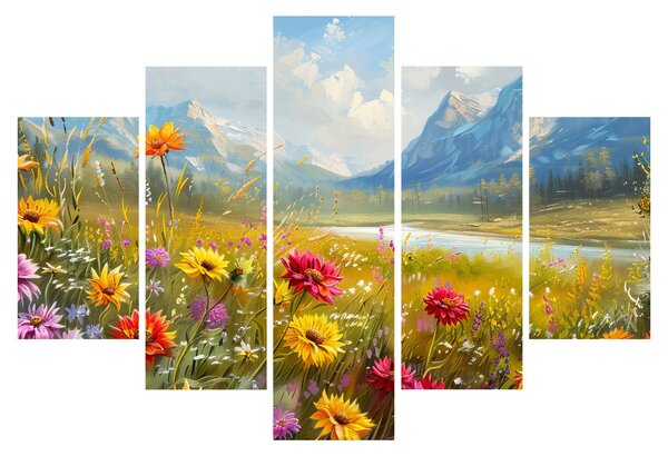 Kép - Festett táj (150x105 cm)