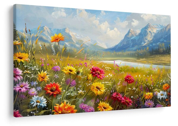Kép - Festett táj (90x60 cm)