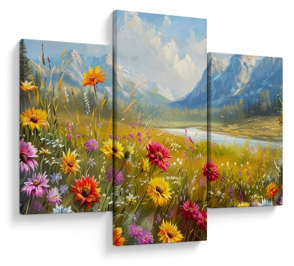Kép - Festett táj (90x60 cm)