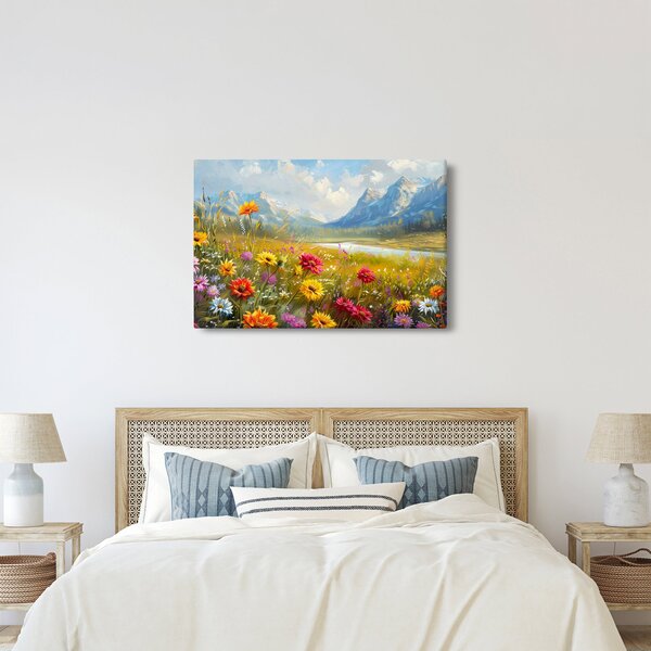 Kép - Festett táj (90x60 cm)