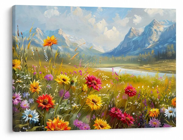 Kép - Festett táj (70x50 cm)