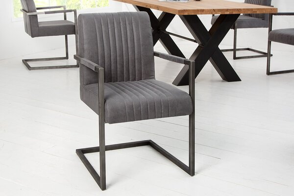 ASTON - II design szék - vintage szürke