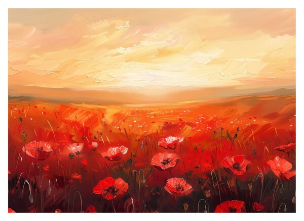 Kép - Mező pipacsok (70x50 cm)