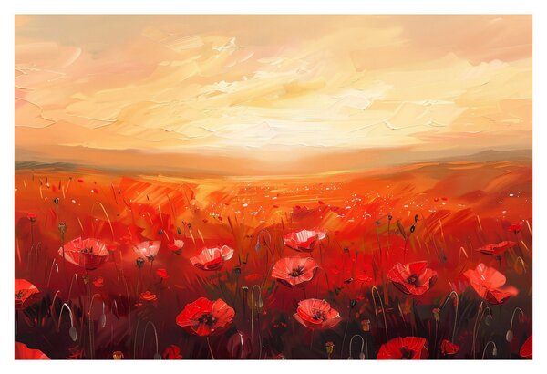 Kép - Mező pipacsok (90x60 cm)