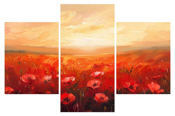 Kép - Mező pipacsok (90x60 cm)