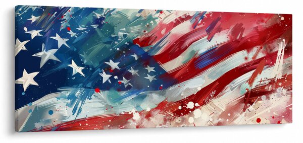 Kép - Az USA zászlaja (120x50 cm)
