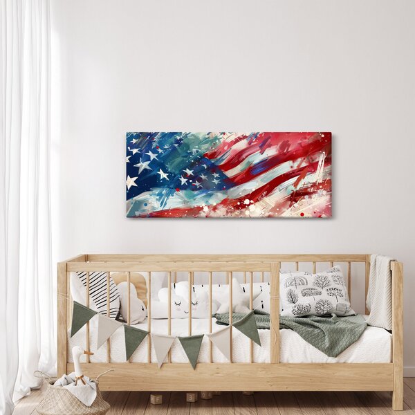 Kép - Az USA zászlaja (120x50 cm)