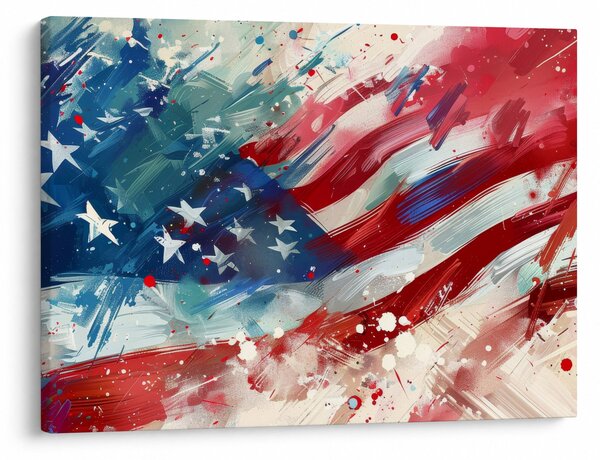 Kép - Az USA zászlaja (70x50 cm)