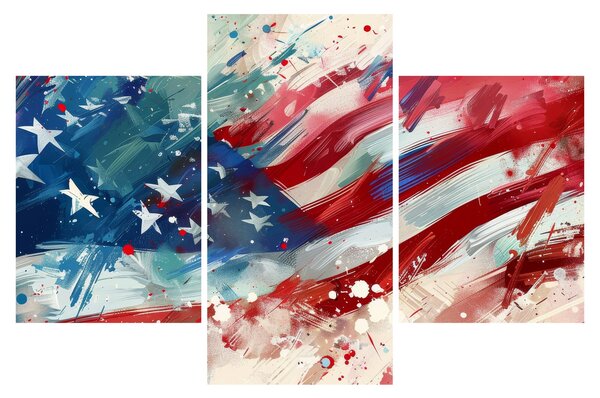 Kép - Az USA zászlaja (90x60 cm)