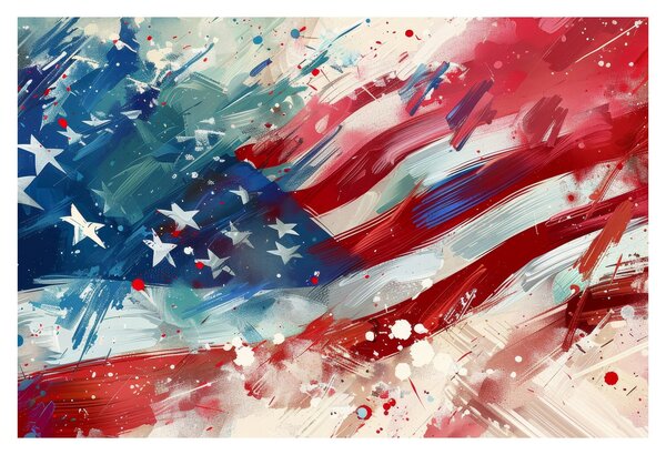 Kép - Az USA zászlaja (90x60 cm)