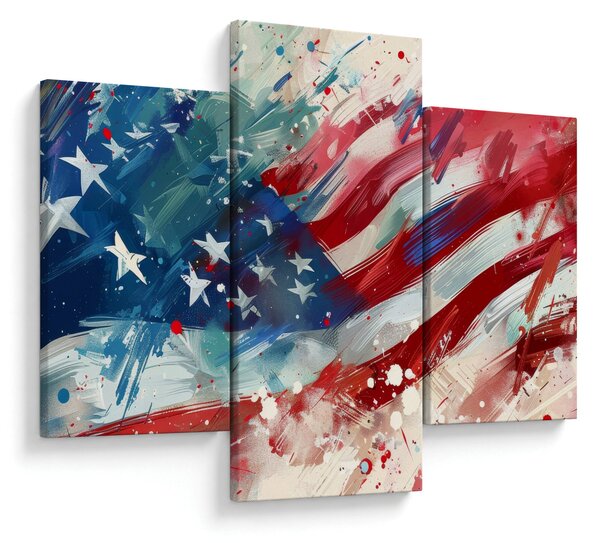Kép - Az USA zászlaja (90x60 cm)