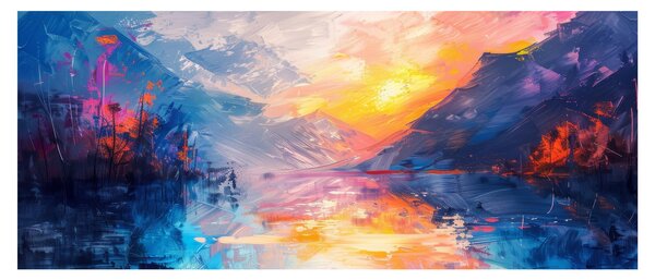 Kép - Tájképfestészet (120x50 cm)