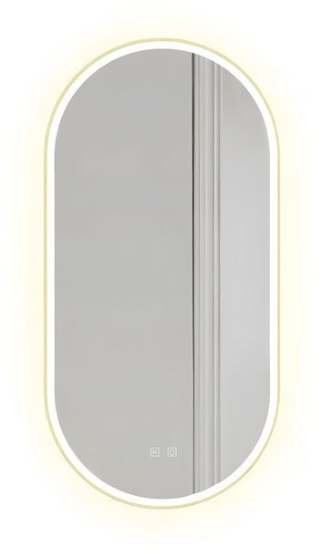 Tükör LED OVL 50x100cm Gold