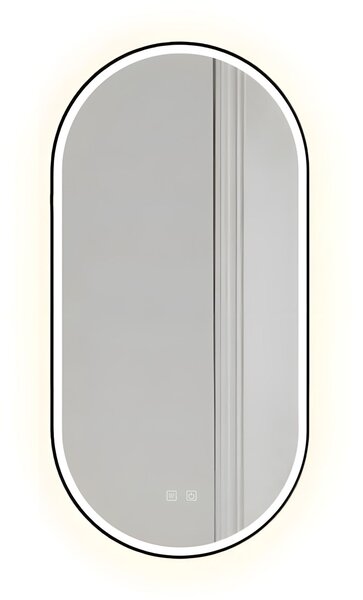 Tükör LED OVL 50x100cm Black