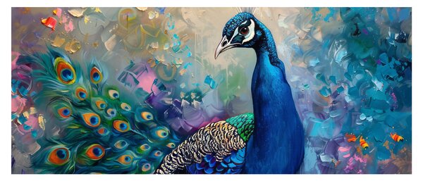 Kép - Festmény egy páva (120x50 cm)
