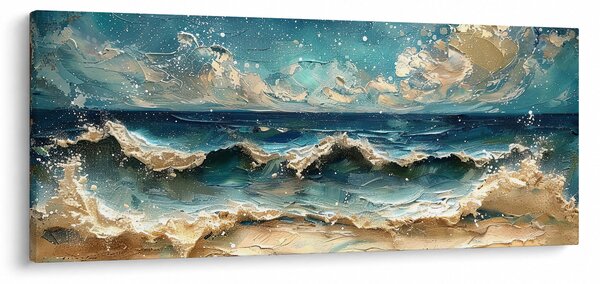 Kép - A tenger festése (120x50 cm)