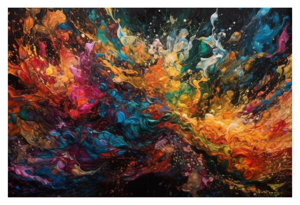 Kép - Színes absztrakció II. (90x60 cm)