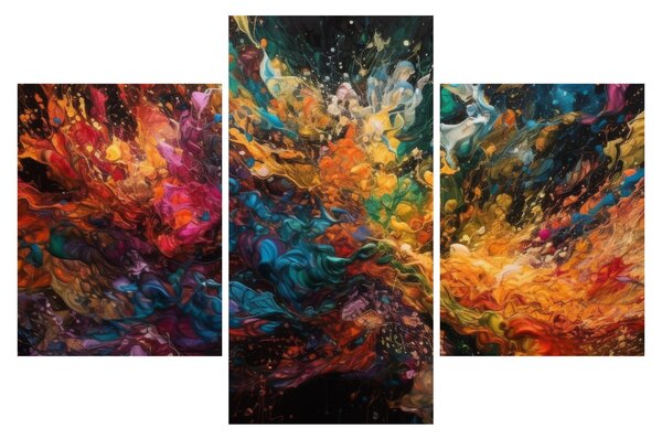 Kép - Színes absztrakció II. (90x60 cm)