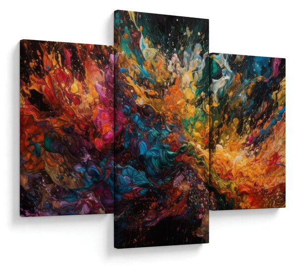 Kép - Színes absztrakció II. (90x60 cm)