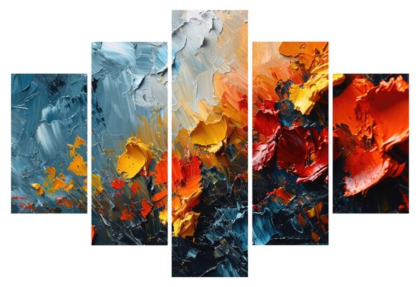 Kép - Virágok absztrakt festménye III. (150x105 cm)