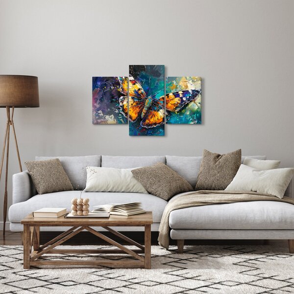 Kép - Pillangó, olajfestmény (90x60 cm)